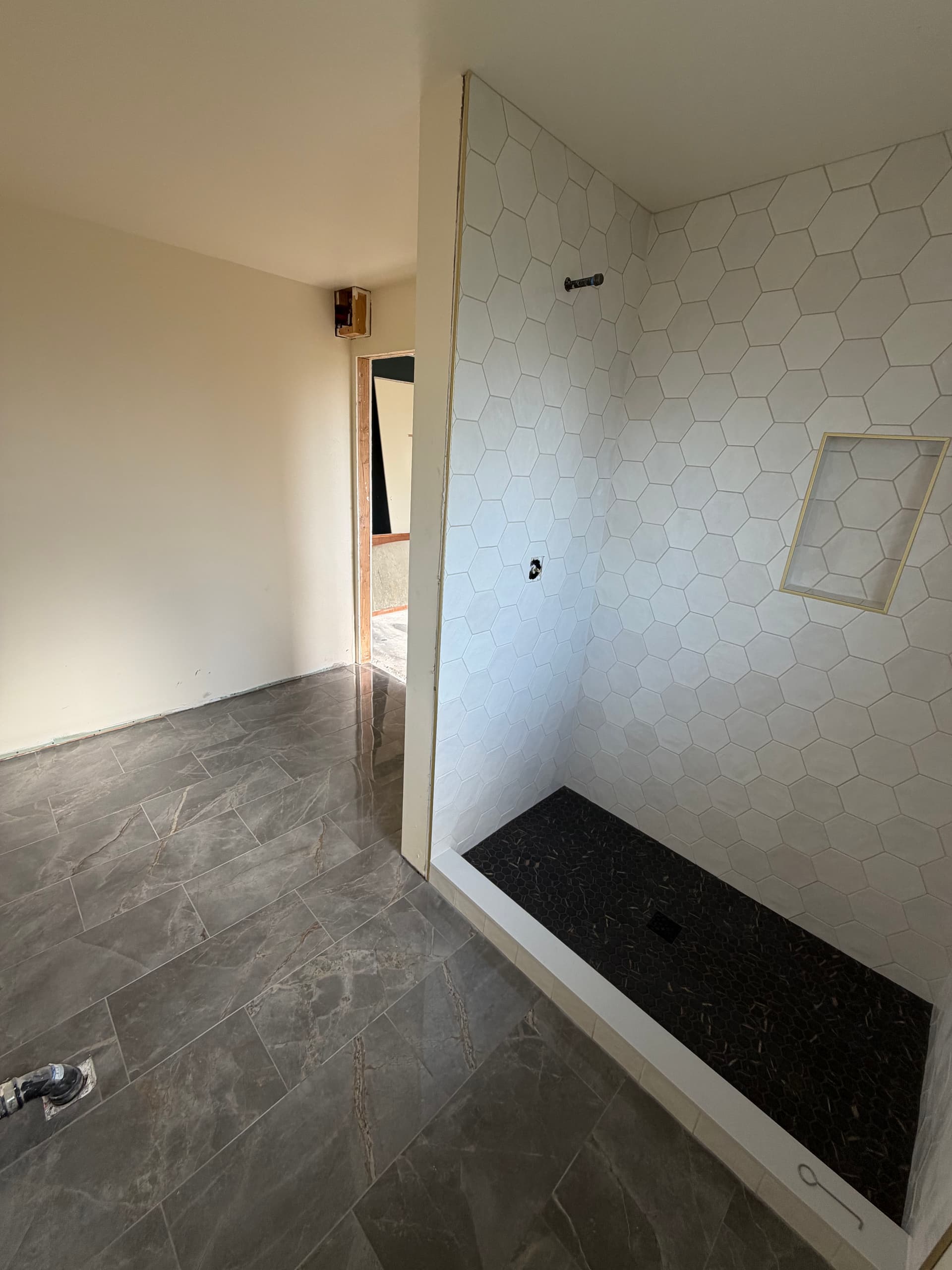 Gallery photos for Water Damage Bathroom Rebuild with Custom Tile Shower: Image #4