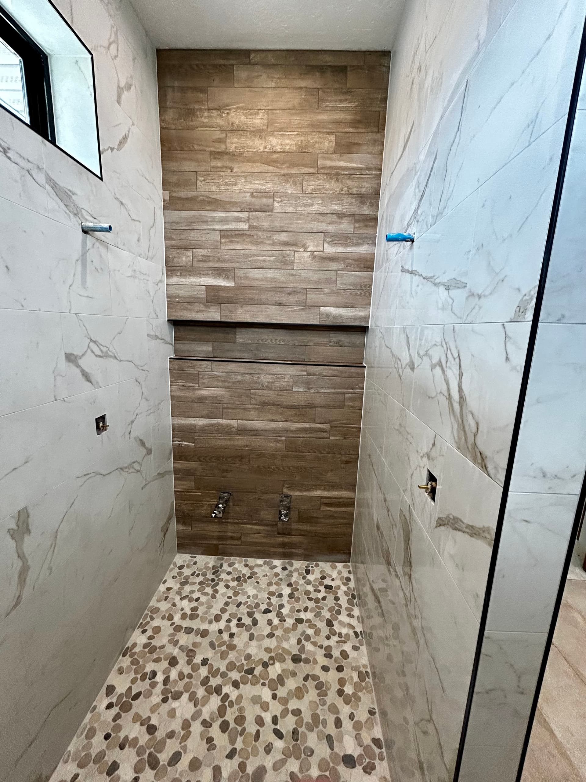 Master Bath Remodel With Heated Floors and Custom Tile Shower image