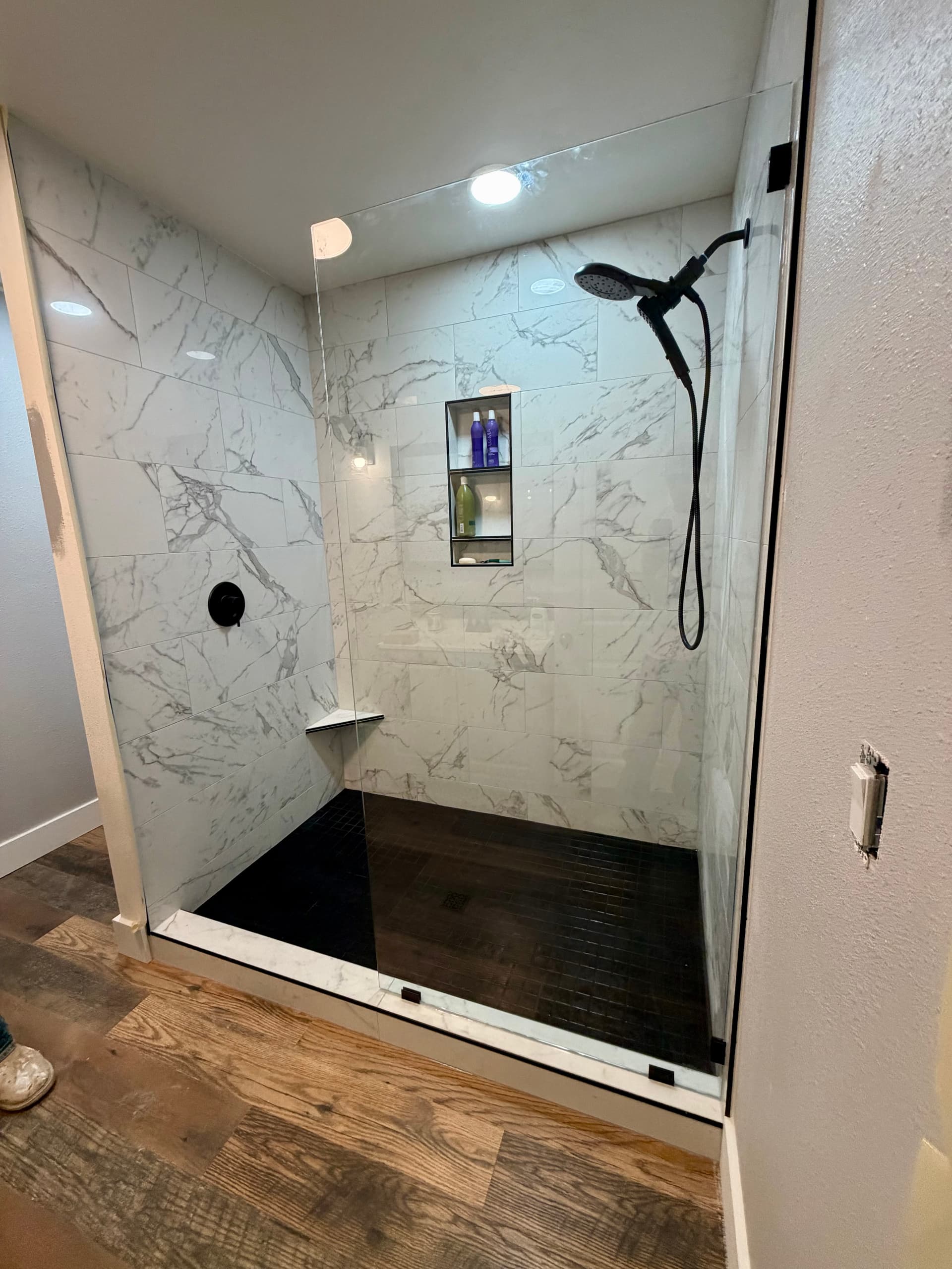 Gallery photos for Tub Removal and Custom Walk-In Shower Build in Treasure Valley: Image #1