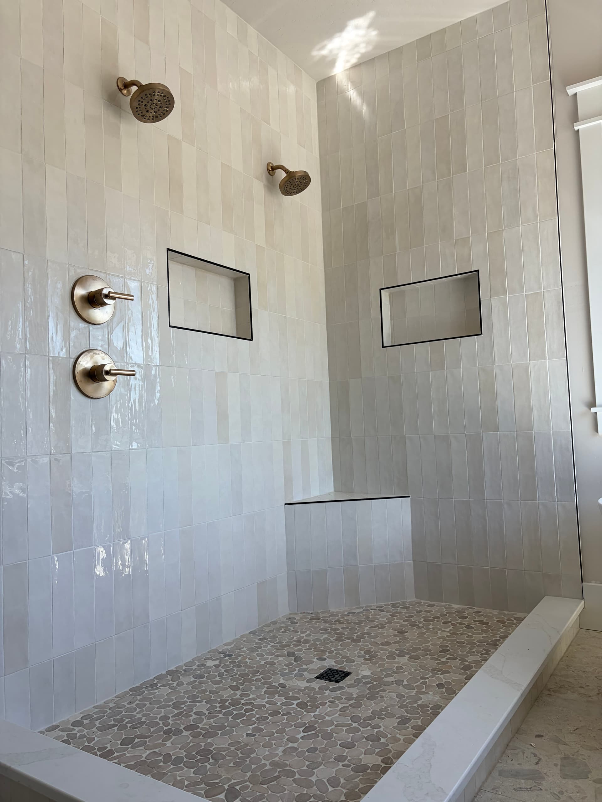 Gallery photos for New Construction Bathroom with Custom Tile Shower and Built-In Niches: Image #3