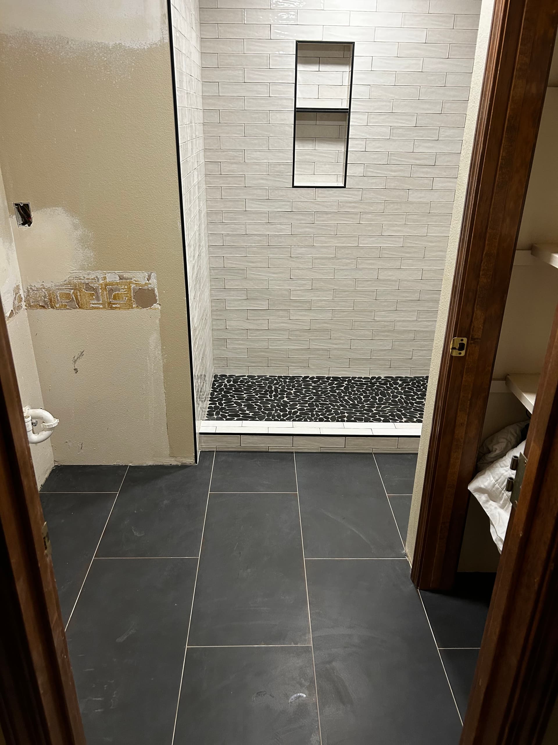 Stunning Bathroom Makeover with Custom Tile Work in Nampa image