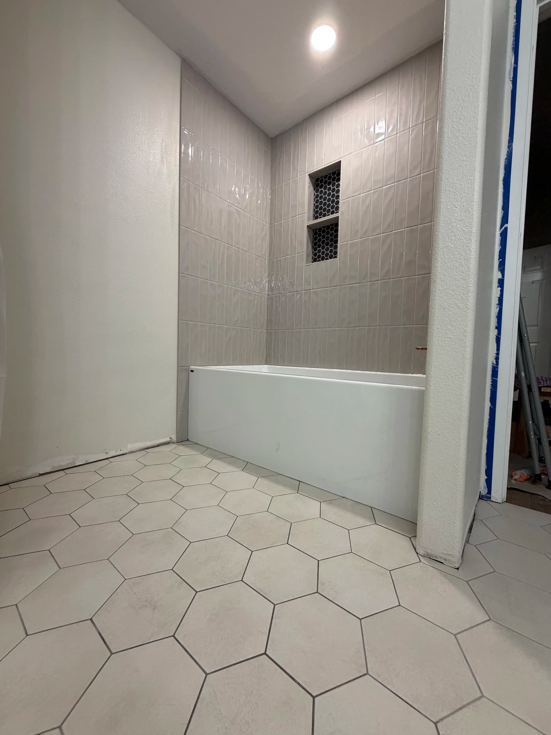 Gallery photos for Clean Tile Work That Makes a Bathroom Feel Complete: Image #1