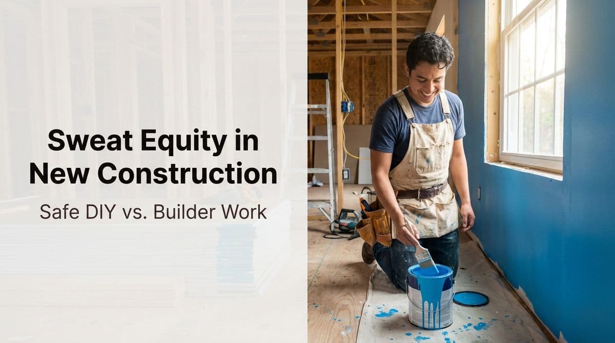 Featured post - Sweat Equity in New Construction: Safe DIY vs. Builder Work